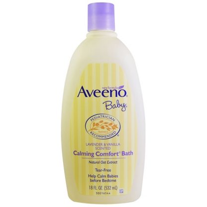 AVEENO, BABY, CALMING COMFORT BATH, LAVENDER & VANILLA, 18 FL OZ / 532ml