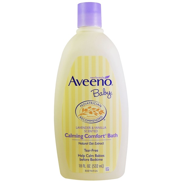 Aveeno Baby Calming Comfort Bath & Wash, Lavender & Vanilla, 18 fl. oz 