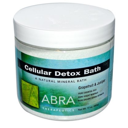 ABRA THERAPEUTICS, CELLULAR DETOX BATH, GRAPEFRUIT & JUNIPER, 17 OZ / 482g