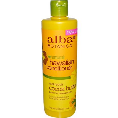 ALBA BOTANICA, NATURAL HAWAIIAN CONDITIONER, COCOA BUTTER, 12 OZ / 340g