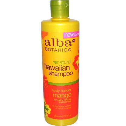 ALBA BOTANICA, HAWAIIAN SHAMPOO, BODY BUILDER MANGO, 12 FL OZ / 355ml