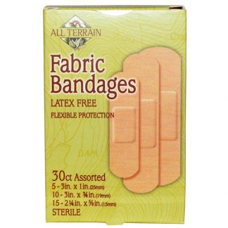 ALL TERRAIN, FABRIC BANDAGES, LATEX FREE, ASSORTED, 30 COUNT