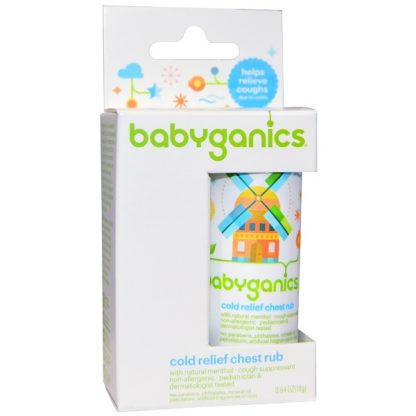 BABYGANICS, COLD RELIEF CHEST RUB, 0.64 OZ / 18g