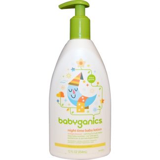 BABYGANICS, NIGHT TIME BABY LOTION, ORANGE BLOSSOM, 12 FL OZ / 354ml