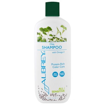 AUBREY ORGANICS, SHAMPOO, COLOR CARE, ALL/SENSITIVE, CHIA, 11 FL OZ / 325ml