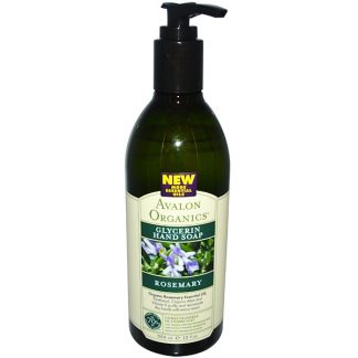 AVALON ORGANICS, GLYCERIN HAND SOAP, ROSEMARY, 12 FL OZ / 355ml