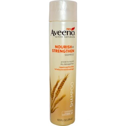 AVEENO, ACTIVE NATURALS, NOURISH + STRENGTHEN SHAMPOO, 10.5 FL OZ / 311ml