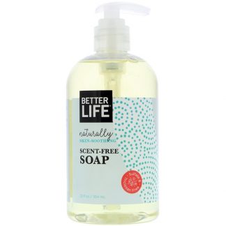 BETTER LIFE, NATURALLY SKIN-SOOTHING SOAP, SCENT-FREE, 12 FL OZ / 354ml