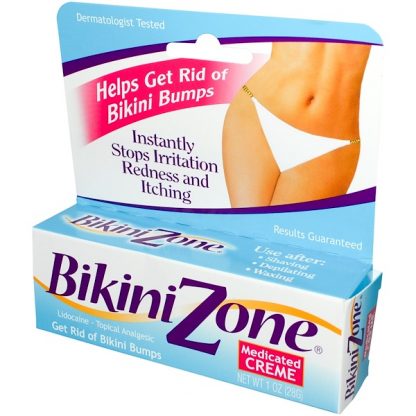 BIKINI ZONE, MEDICATED CREME, HELPS GET RID OF BIKINI BUMPS, 1 OZ / 28g