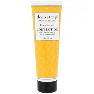 DEEP STEEP, BODY LOTION, HONEY BLOSSOM, 8 FL OZ / 236ml