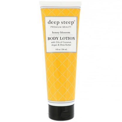 DEEP STEEP, BODY LOTION, HONEY BLOSSOM, 8 FL OZ / 236ml