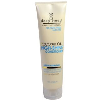 DEEP STEEP, HIGH SHINE CONDITIONER, COCONUT OIL, 10 FL OZ / 295ml