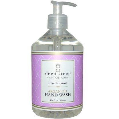 DEEP STEEP, ARGAN OIL HAND WASH, LILAC BLOSSOM, 17.6 FL OZ / 520ml