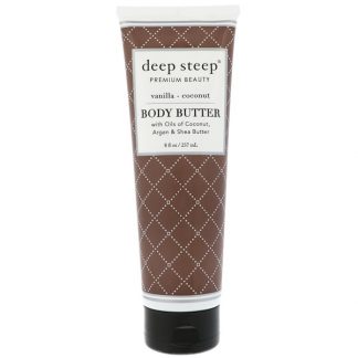 DEEP STEEP, BODY BUTTER, VANILLA COCONUT, 8 FL OZ / 237ml