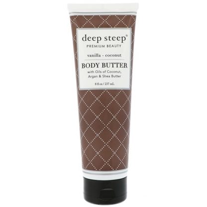 DEEP STEEP, BODY BUTTER, VANILLA COCONUT, 8 FL OZ / 237ml