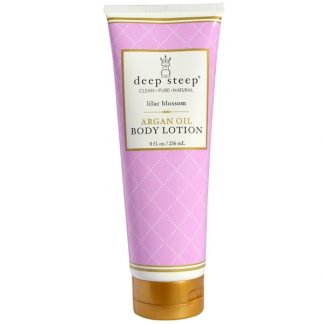 DEEP STEEP, ARGAN OIL BODY LOTION, LILAC BLOSSOM, 8 FL OZ / 237ml