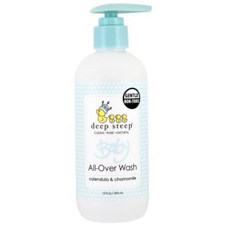 DEEP STEEP, BABY ALL-OVER WASH, CALENDULA & CHAMOMILE, 10 FL OZ / 296ml