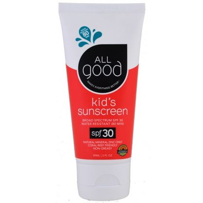 ALL GOOD PRODUCTS, KID'S SUNSCREEN, SPF 30, 3 FL OZ / 89ml