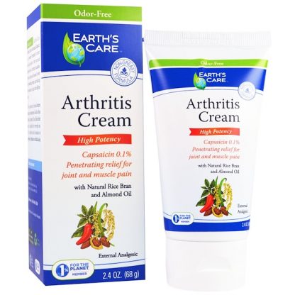 EARTH'S CARE, ARTHRITIS CREAM, 2.4 OZ / 68g