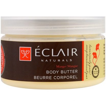 ECLAIR NATURALS, BODY BUTTER, MANGO, 4 OZ / 113g