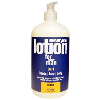 EVERYONE, LOTION FOR EVERY MAN 3 IN 1, CEDAR + CITRUS, 32 FL OZ / 946ml