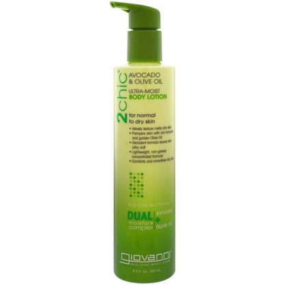 GIOVANNI, 2CHIC, ULTRA-MOIST BODY LOTION, AVOCADO & OLIVE OIL, 8.5 FL OZ / 250ml