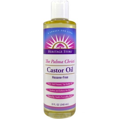 HERITAGE STORE, THE PALMA CHRISTI, CASTOR OIL, 8 FL OZ / 240ml