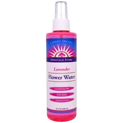 HERITAGE STORE, FLOWER WATER, LAVENDER, 8 FL OZ / 240ml