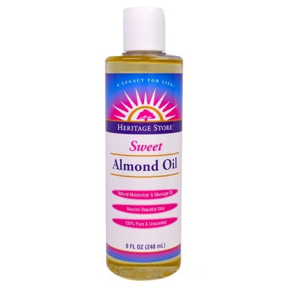 HERITAGE STORE, SWEET ALMOND OIL, 8 FL OZ / 240ml