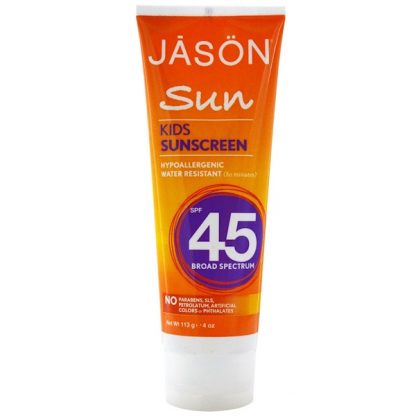 JASON NATURAL, SUN, KIDS SUNSCREEN, SPF 45, 4 OZ / 113g