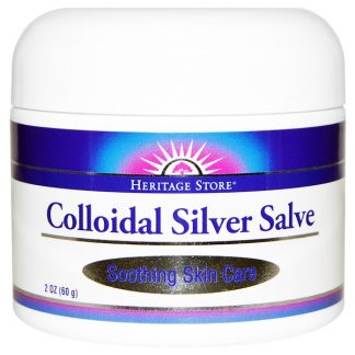 HERITAGE STORE, COLLOIDAL SILVER SALVE, 2 OZ / 60g