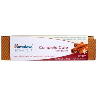 HIMALAYA, BOTANIQUE, COMPLETE CARE TOOTHPASTE, SIMPLY CINNAMON, 5.29 OZ / 150g