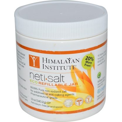 HIMALAYAN INSTITUTE, NETI?SALT, ECO REFILLABLE JAR, 12 OZ / 340.2g