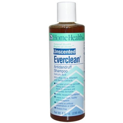 HOME HEALTH, EVERCLEAN, ANTIDANDRUFF SHAMPOO, UNSCENTED, 8 FL OZ / 236ml