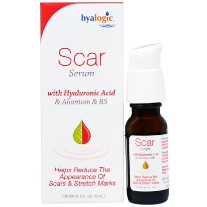 HYALOGIC LLC, SCAR SERUM WITH HYALURONIC ACID & ALLANTOIN & B5 , 5 FL OZ / 15ml