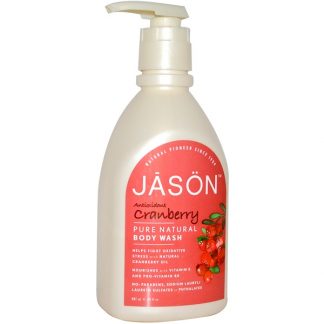 JASON NATURAL, PURE NATURAL BODY WASH, ANTIOXIDANT CRANBERRY, 30 FL OZ / 887ml