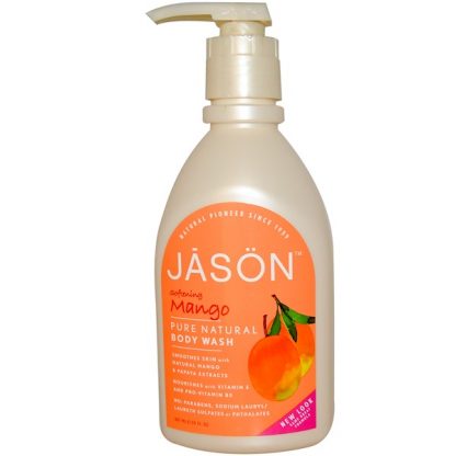 JASON NATURAL, BODY WASH, SOFTENING MANGO, 30 FL OZ / 887ml