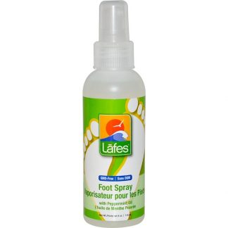 LAFE'S NATURAL BODYCARE, FOOT SPRAY WITH PEPPERMINT OIL, 4 OZ. (118ml