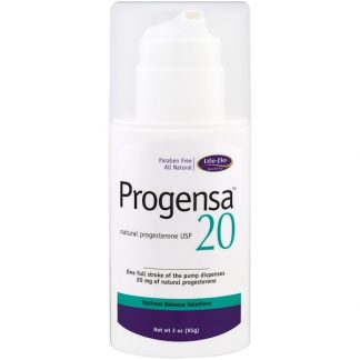 LIFE-FLO, PROGENSA, NATURAL PROGESTERONE USP 20, 3 OZ / 85g