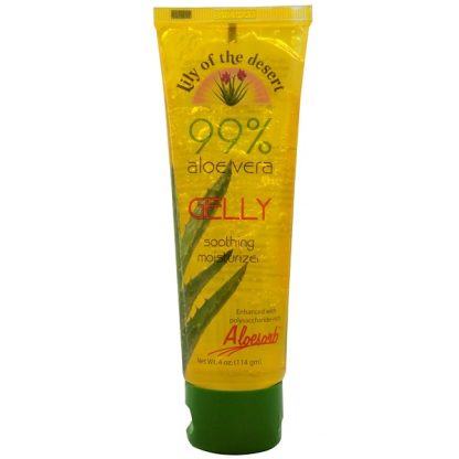 LILY OF THE DESERT, 99% ALOE VERA GELLY, 4 OZ / 114g