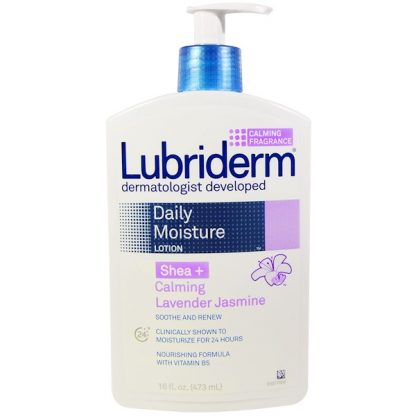 LUBRIDERM, DAILY MOISTURE LOTION, SHEA + CALMING LAVENDER JASMINE, 16 FL OZ / 473ml