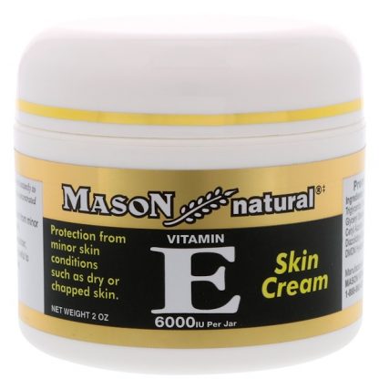 MASON NATURAL, VITAMIN E, SKIN CREAM, 6000 IU, 2 OZ