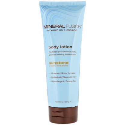 MINERAL FUSION, MINERAL BODY LOTION, SUNSTONE, 8 OZ / 227g