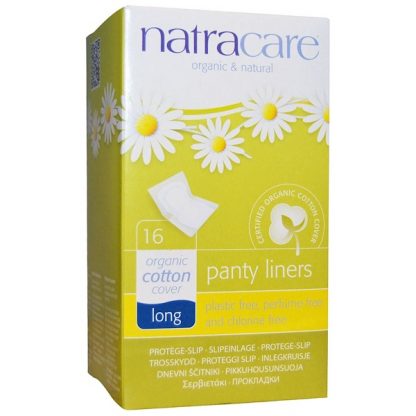 NATRACARE, ORGANIC & NATURAL PANTY LINERS, LONG, 16 LINERS