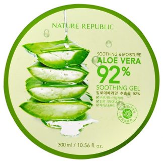 NATURE REPUBLIC, SOOTHING & MOISTURE ALOE VERA 92% SOOTHING GEL, 10.56 FL OZ / 300ml