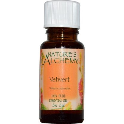 NATURE'S ALCHEMY, VETIVERT, ESSENTIAL OIL, .5 OZ / 15ml