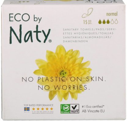 NATY, THIN PADS, NORMAL, 15 ECO PIECES