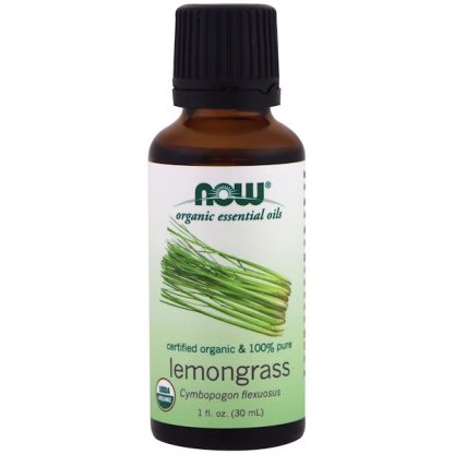 NOW FOODS, ORGANIC ESSENTIAL OILS, LEMONGRASS, 1 FL OZ / 30ml