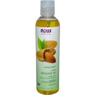 NOW FOODS, SOLUTIONS, ORGANIC SWEET ALMOND OIL, 8 FL OZ / 237ml