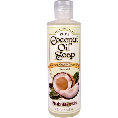 NUTRIBIOTIC, PURE COCONUT OIL SOAP, UNSCENTED, 8 FL OZ / 236ml